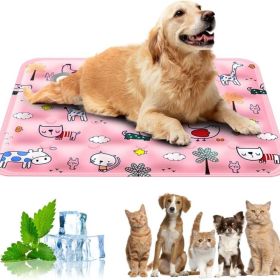 90*60 cm Dog Cooling Mat, 2026 New Summer Pet Mats, Portable Pet Cooling Pad for Travel, Washable Gel Coolings Mat for Dogs and Cats Indoor Outdoor