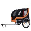 Large Folding Bike Trailer for Dogs â€“ 66LB Capacity All-Terrain Pet Carrier, Durable Steel Frame for Cycling, Jogging, Camping & Outdoor Adventures