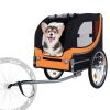 Large Folding Bike Trailer for Dogs â€“ 66LB Capacity All-Terrain Pet Carrier, Durable Steel Frame for Cycling, Jogging, Camping & Outdoor Adventures