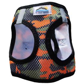 American River Choke Free Dog Harness Camouflage Collection (Color: Orange Camo, size: X-Large)