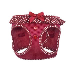 American River Choke Free Dog Harness Polka Dot Collection (Color: Wine Polka Dot, size: 2X-Large)
