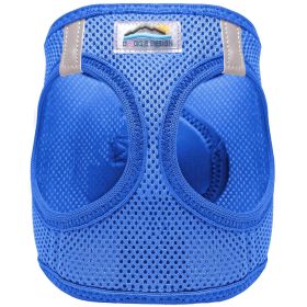 American River Solid Ultra Choke Free Dog Harness (Color: Cobalt Blue, size: medium)
